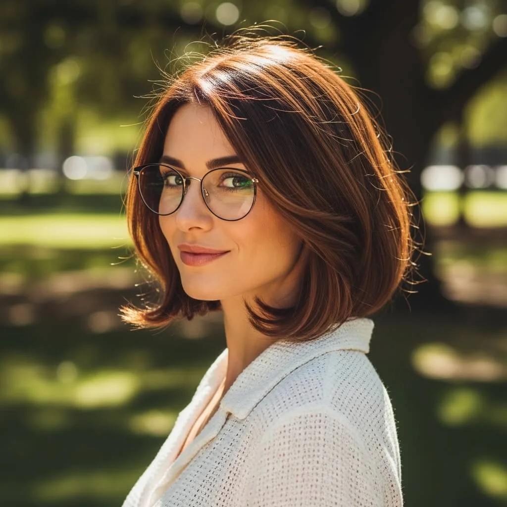 10. Chin-Length French Bob with Soft Curl