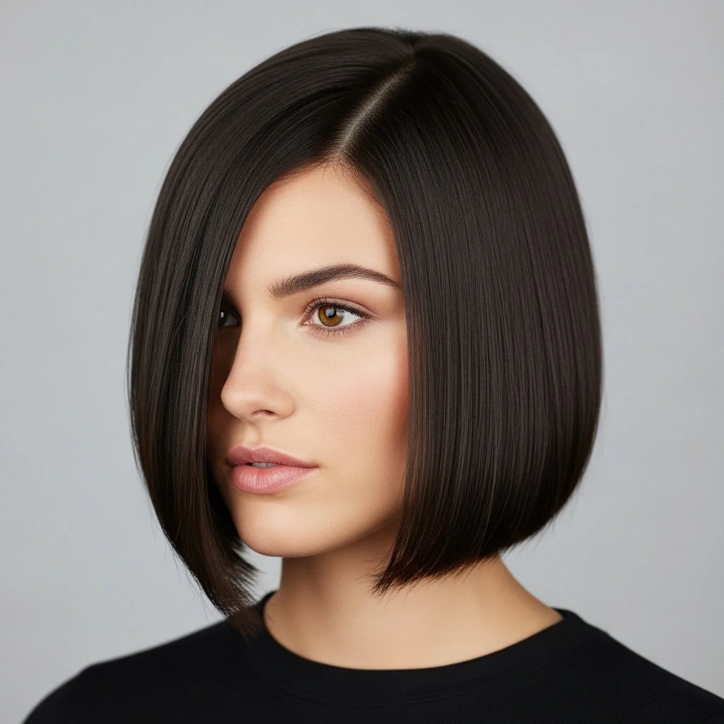 10. Sleek A-Line Bob