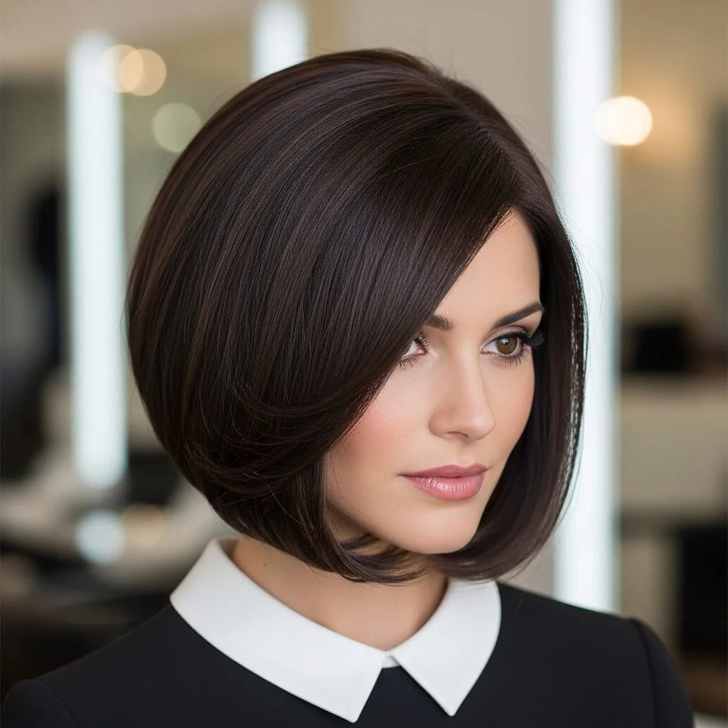 11. Classic Angled Inverted Bob