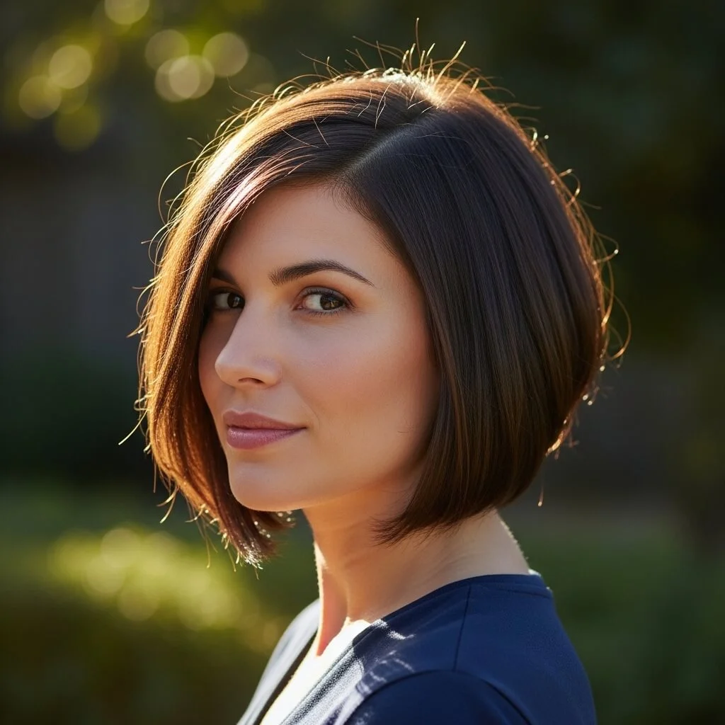 13. Angled Chin-Length Bob