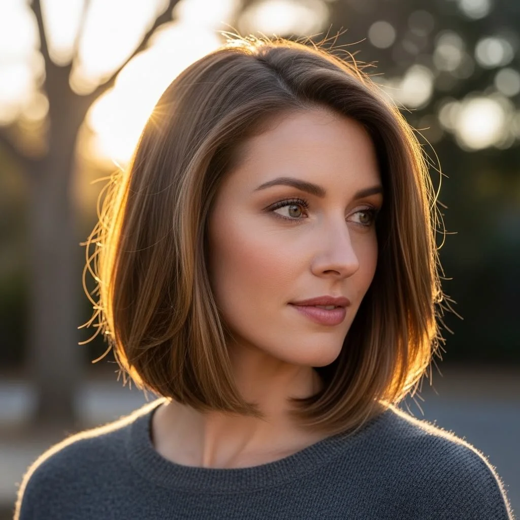 17. Layered A-Line Shoulder-Length Bob