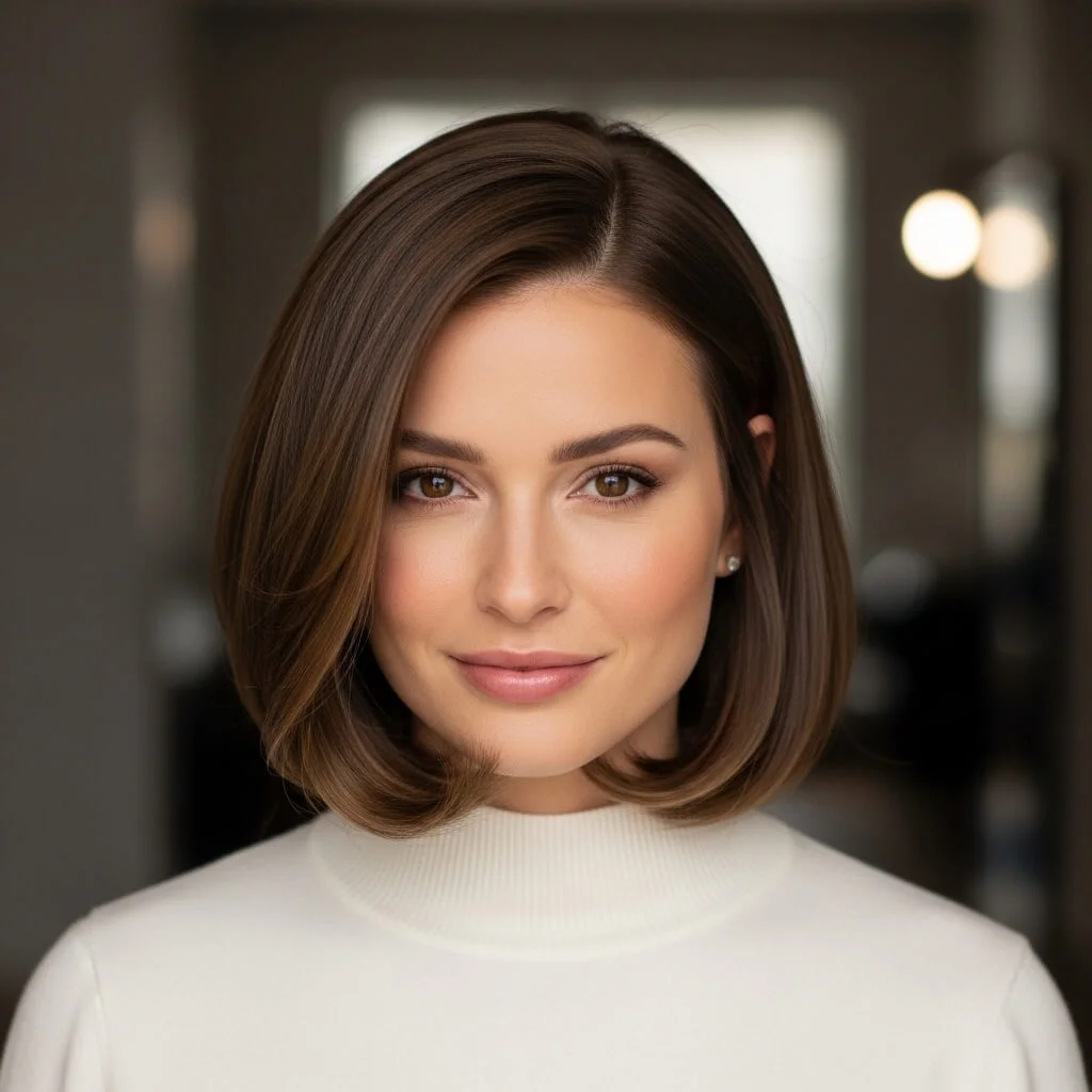 18. Curved-In French Bob
