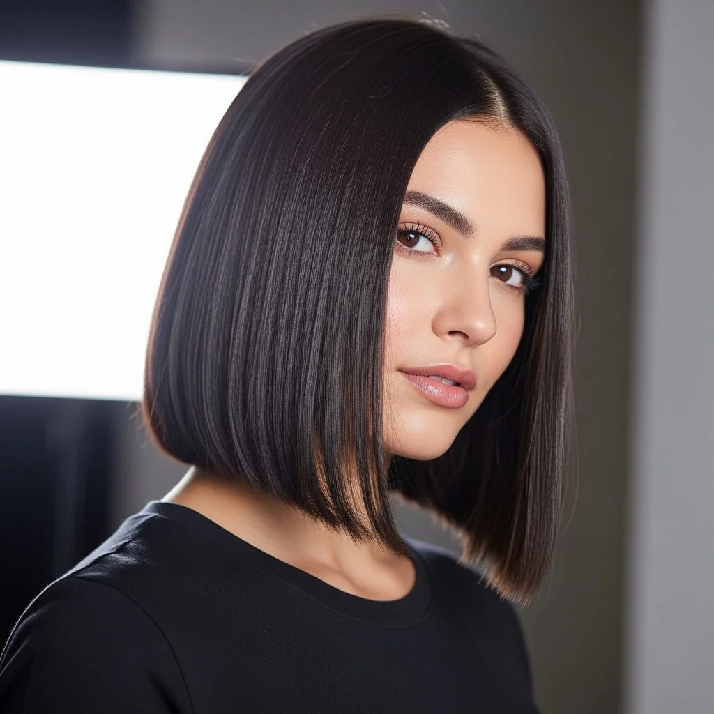 25. Straight Shoulder-Length Bob