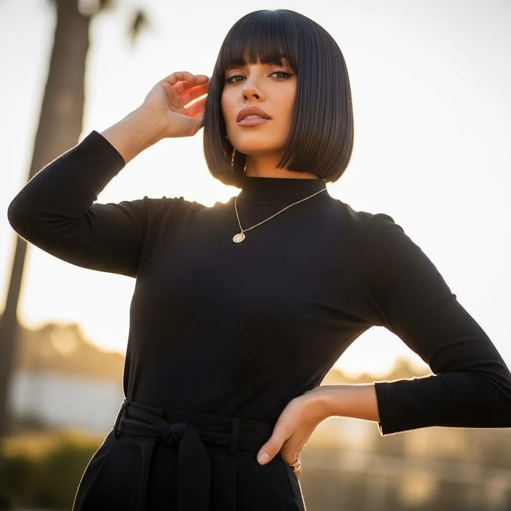 4. Blunt Italian Bob