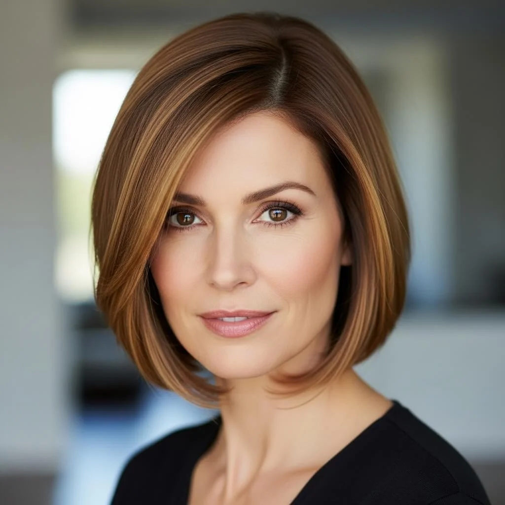 10. Subtle Angled Bob