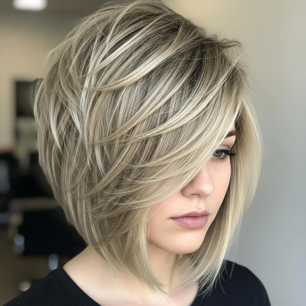 11. Asymmetrical Wolf Cut Bob
