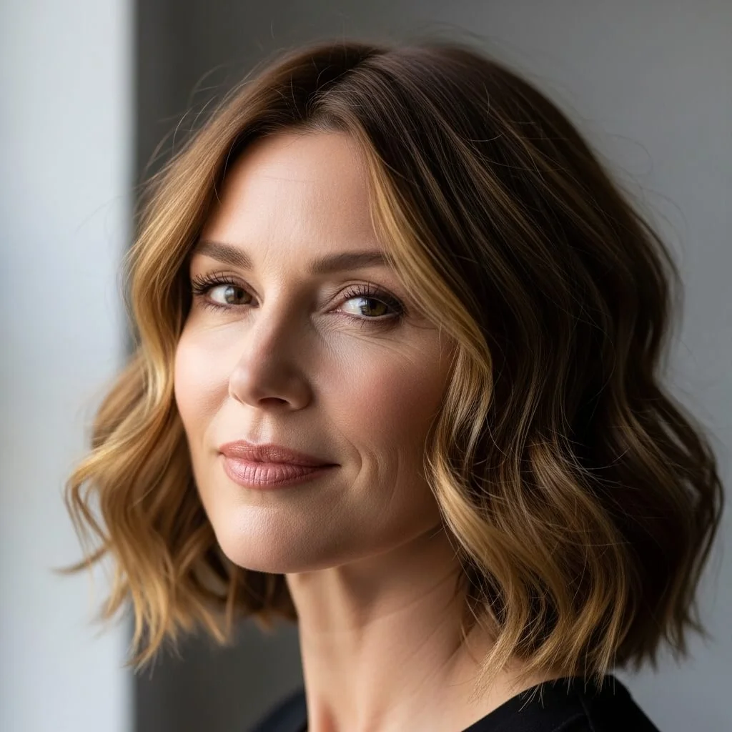 11. Casual Wavy Bob