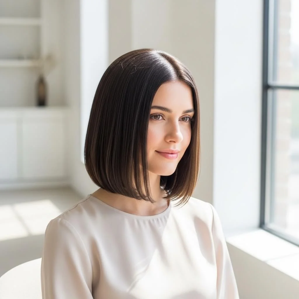 11. Curved-Inward Shoulder-Length Bob