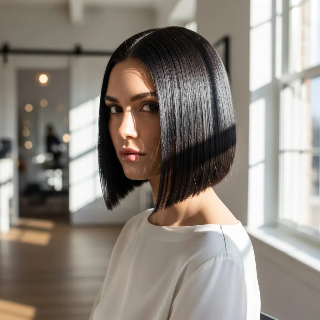 11. Sleek Straight Bob