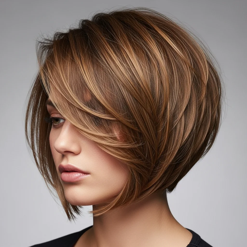 12. Choppy Bob with Asymmetrical Lengths