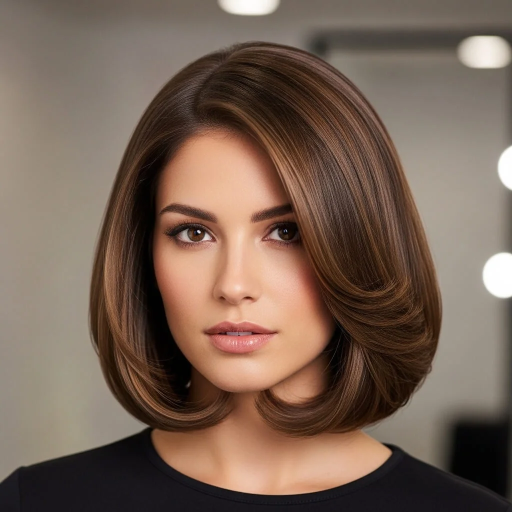 12. Curled Italian Bob