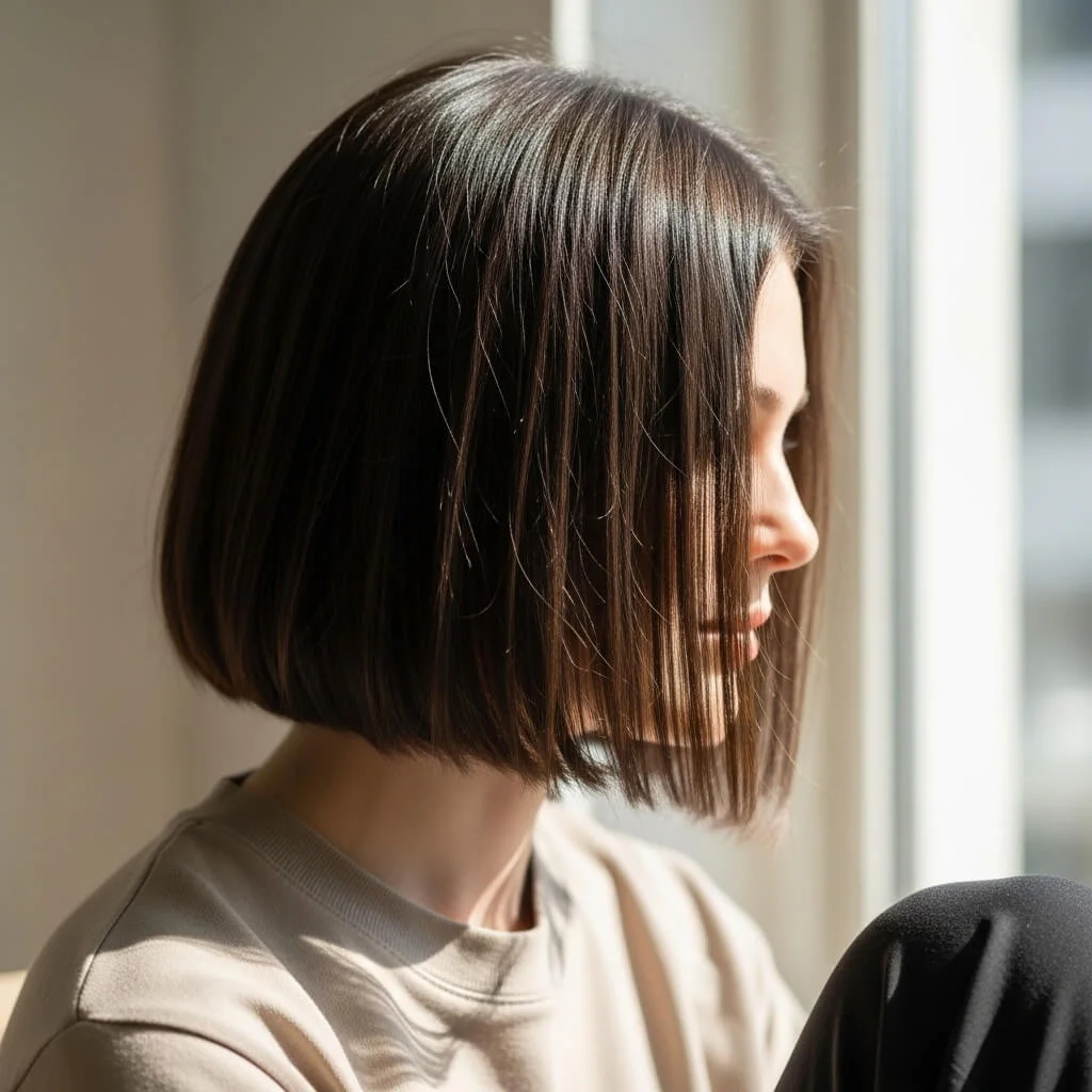 12. Low-Maintenance Polished Bob