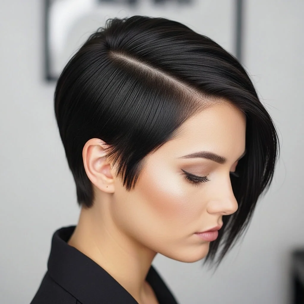 12. Ultra-Short Micro Bob with Side Part