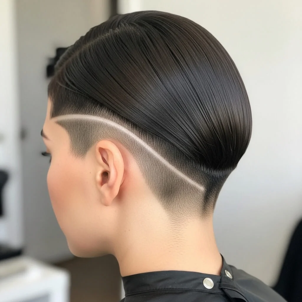 13. Micro Bob with Clean Nape Line