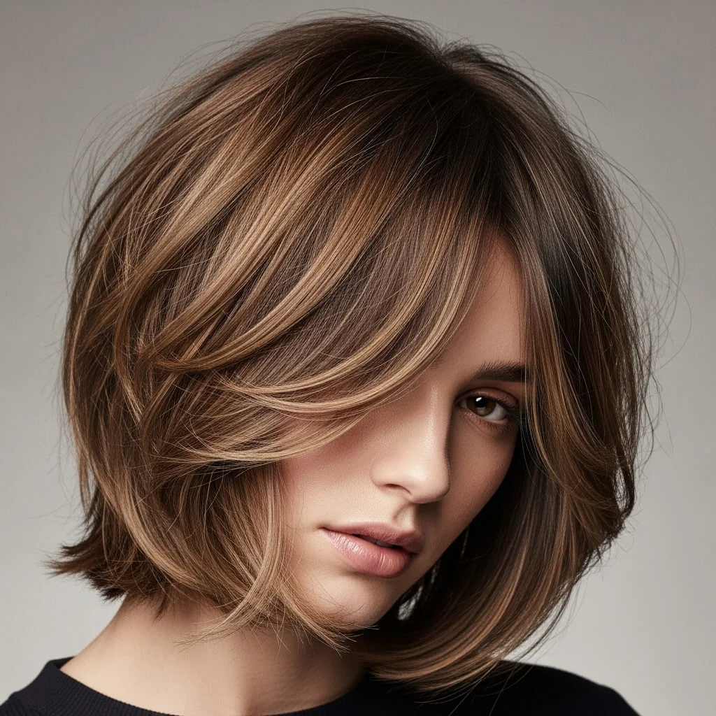 13. Shaggy Bob with Longer Front Pieces