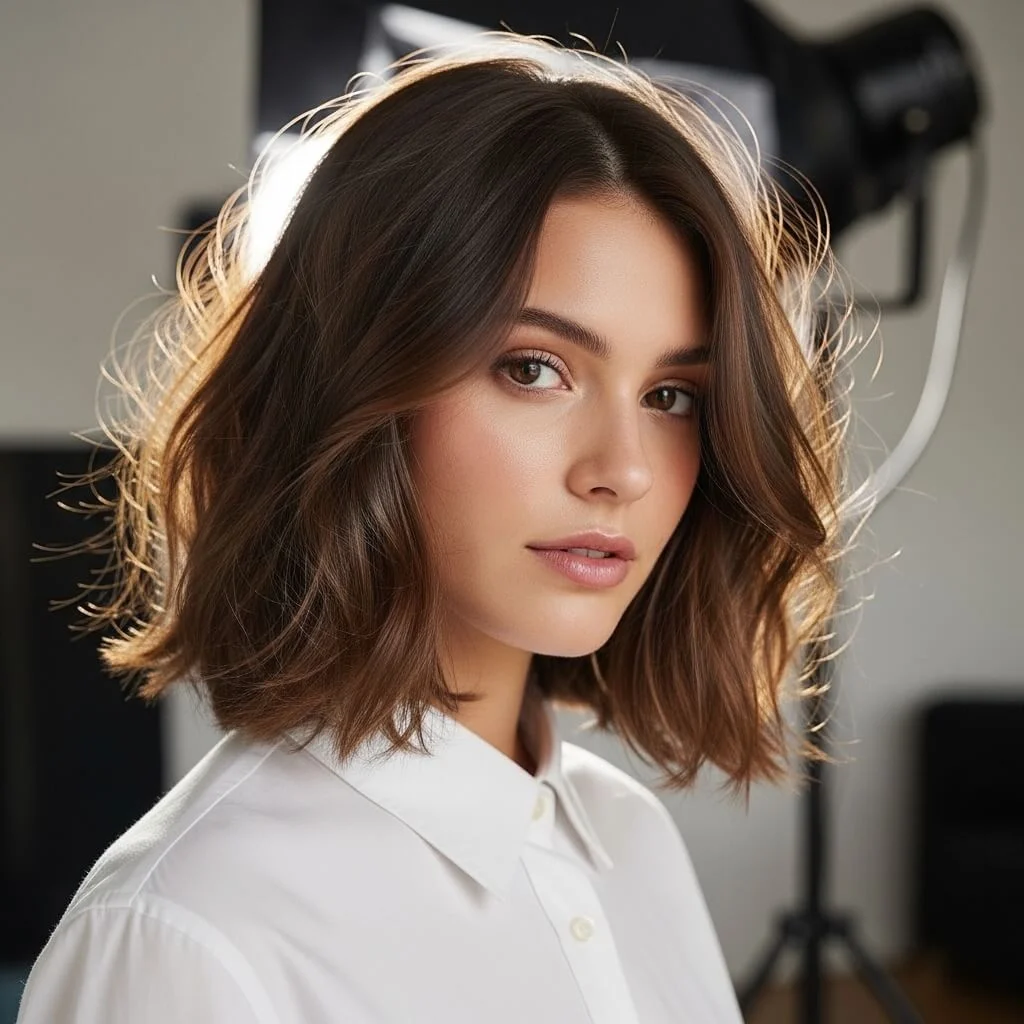 14. Textured Italian Bob