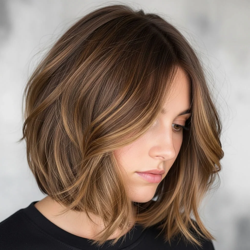 15. Air-Dried Shaggy Bob