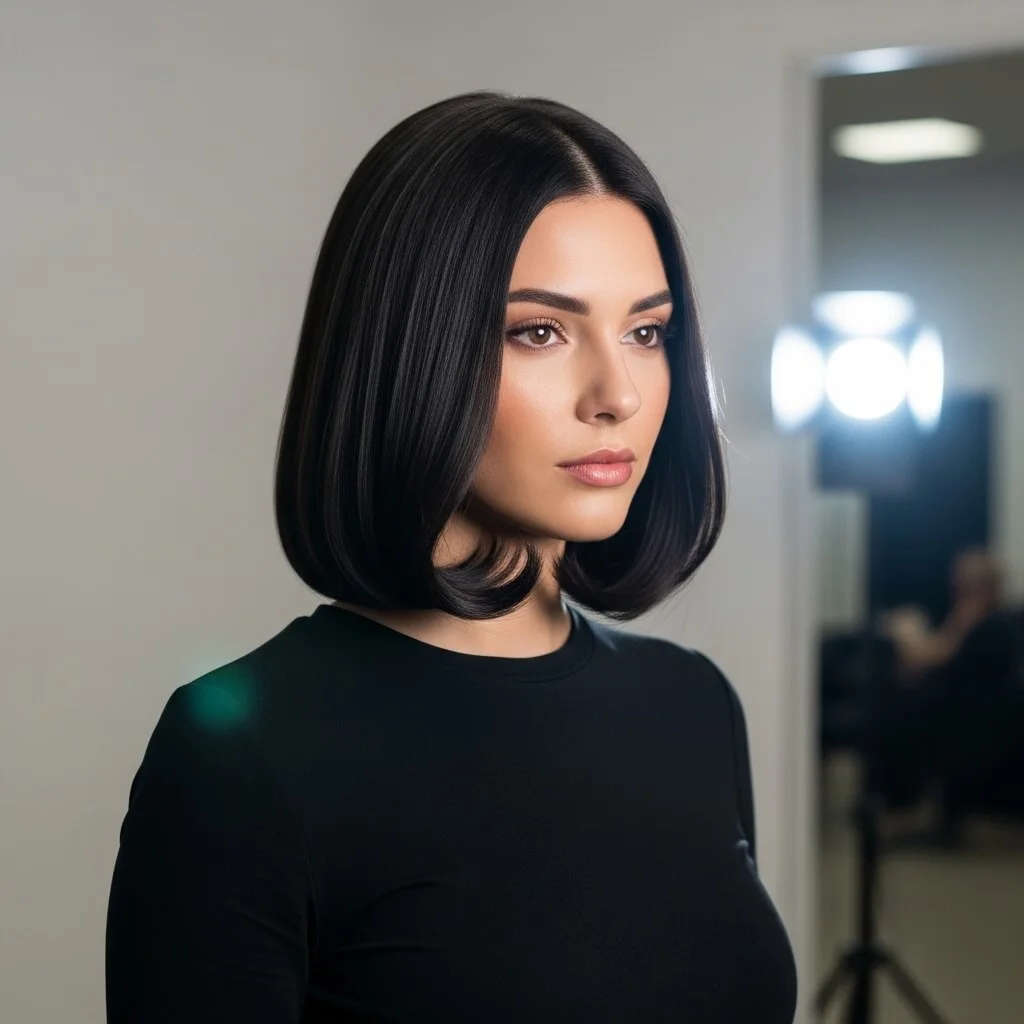 16. Italian Bob with Tucked-In Ends