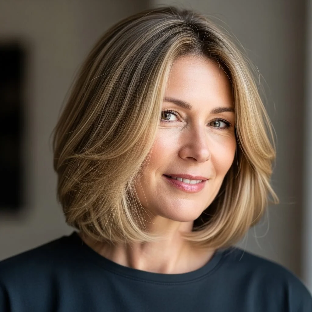16. Relaxed Bob for Thick Hair