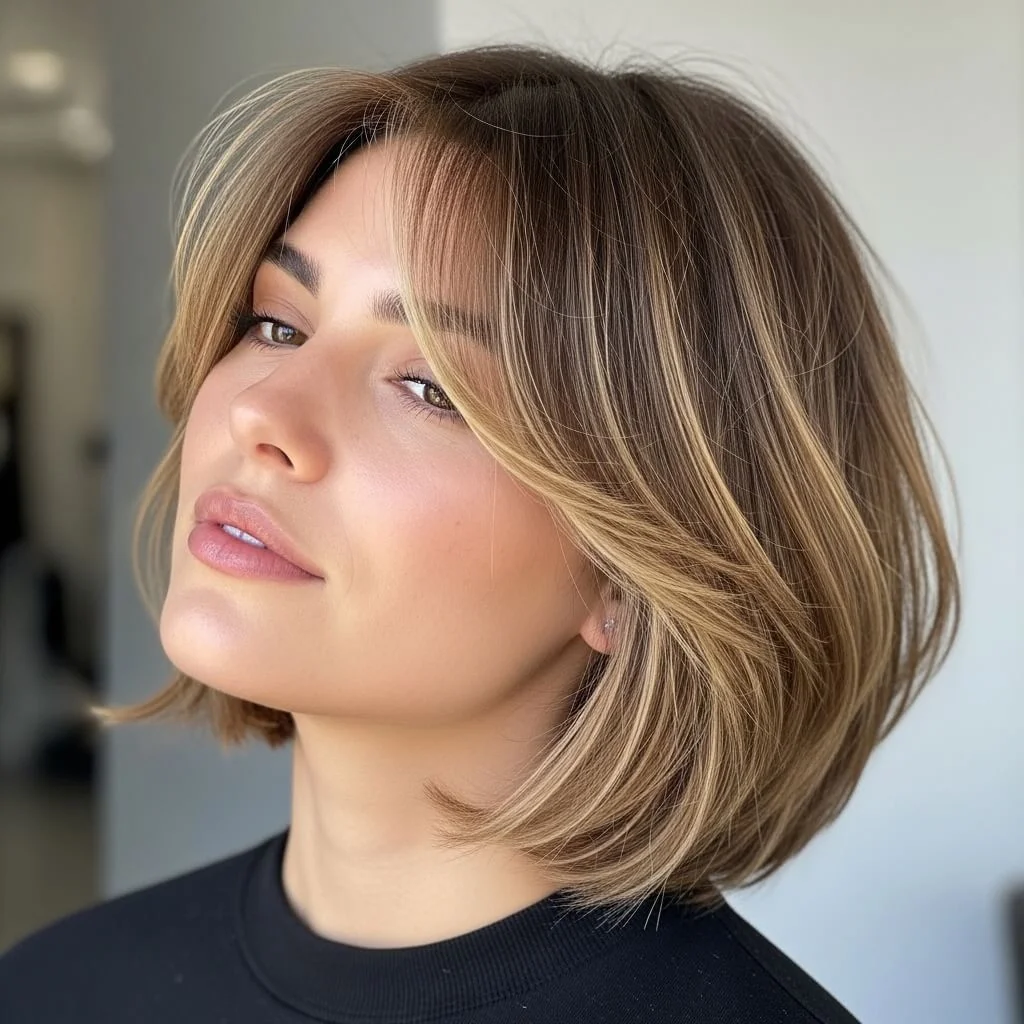 16. Stacked Shaggy Bob