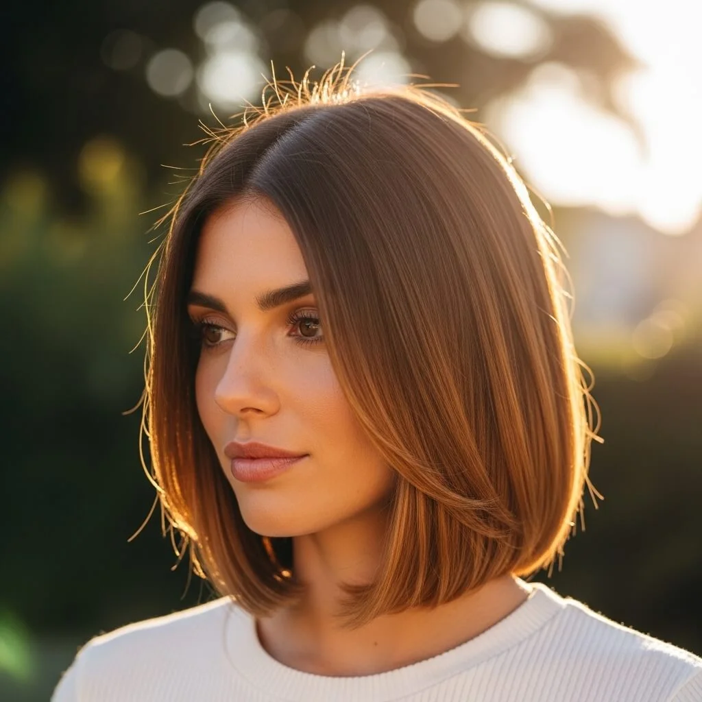 17. Italian Bob with Subtle Ombre