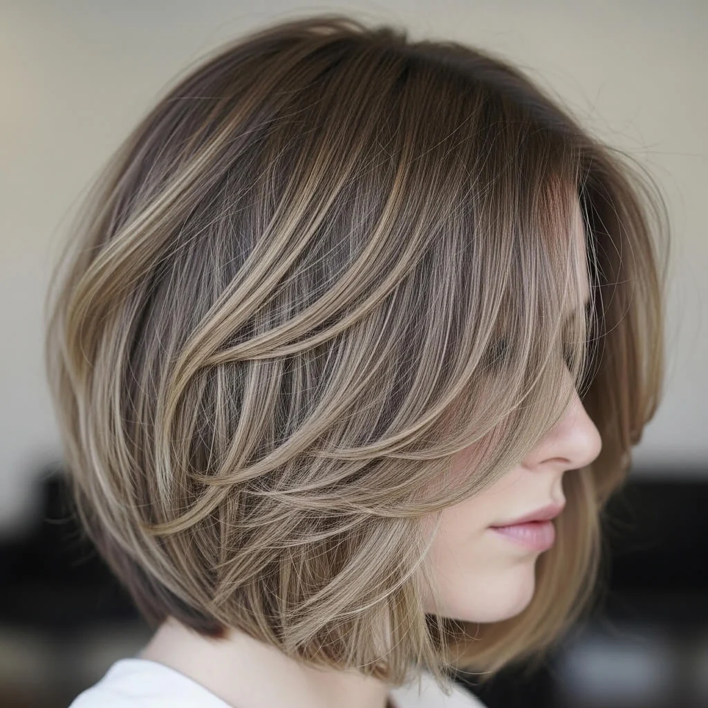 17. Minimal-Layer Shaggy Bob