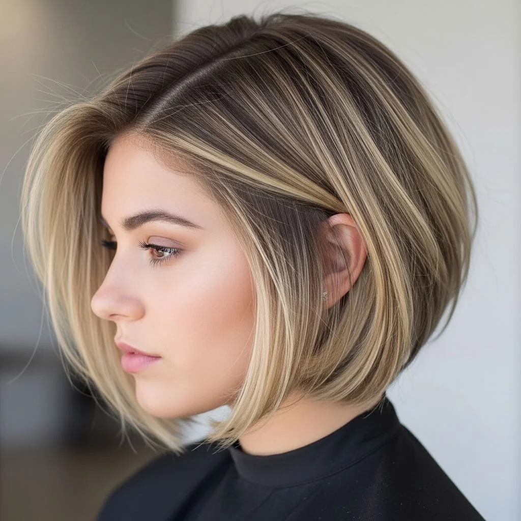 18. Undercut Wolf Cut Bob