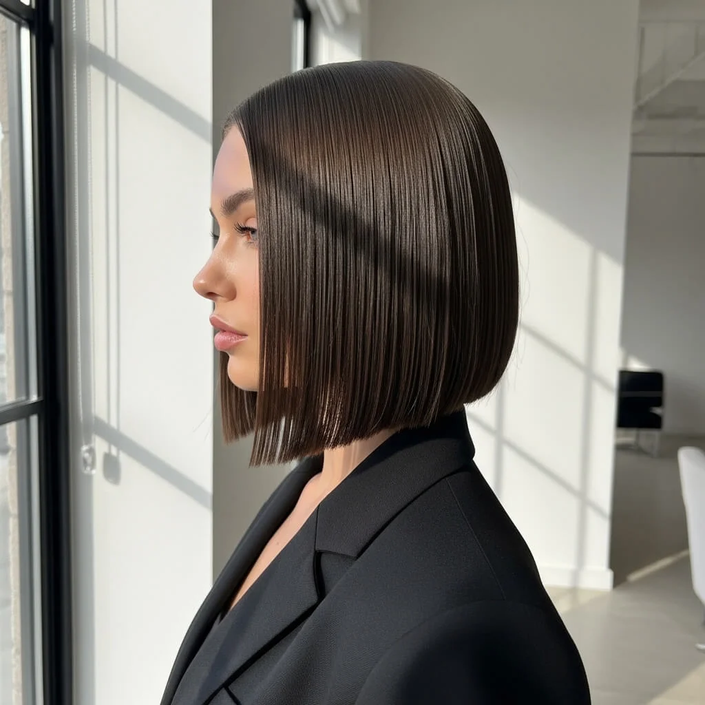 2. Blunt Cut Bob