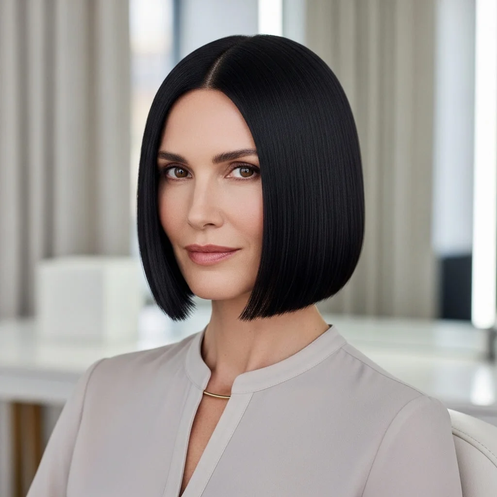 2. Blunt Cut Bob