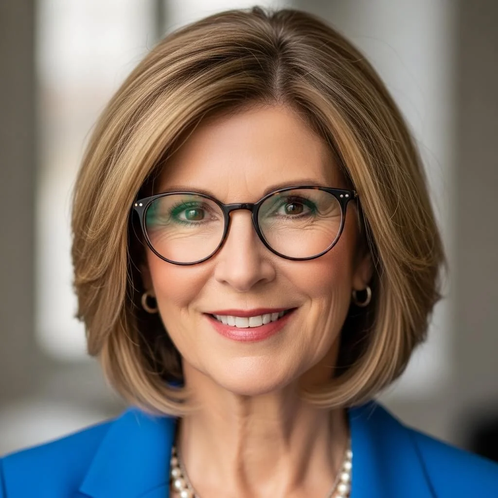 2. Side-Swept Classic Bob