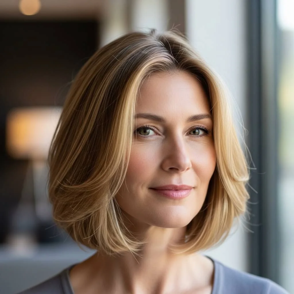 23. Loose Bob with Light Layers
