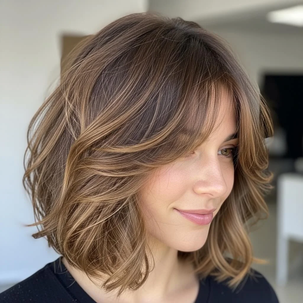 23. Loose-Layer Shaggy Bob