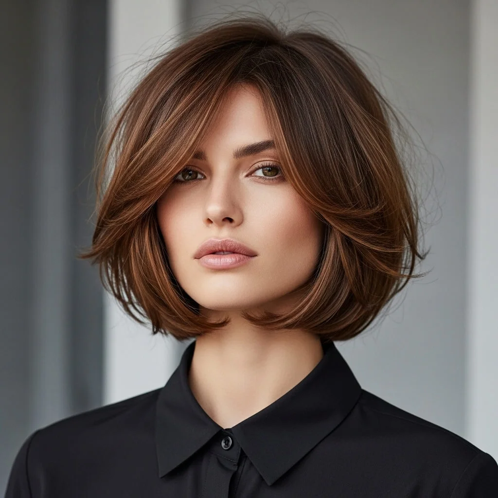 24. Short-Back, Long-Front Wolf Cut Bob