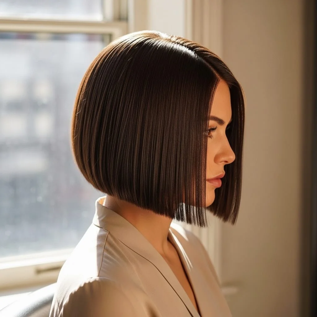 24. Side-Part Blunt Bob