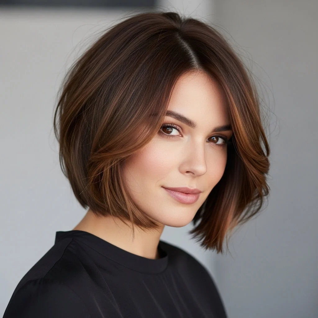 3. Choppy Bob with Soft Face-Framing Pieces