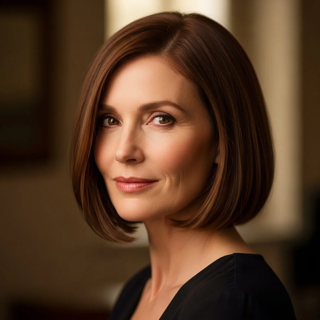 5. Shoulder-Length Straight Bob