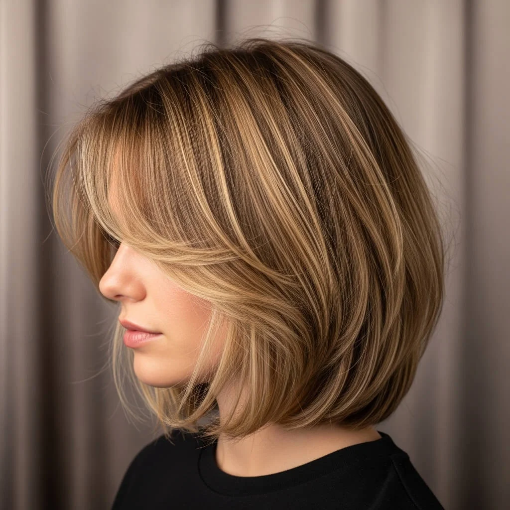 6. Collarbone-Length Shaggy Bob
