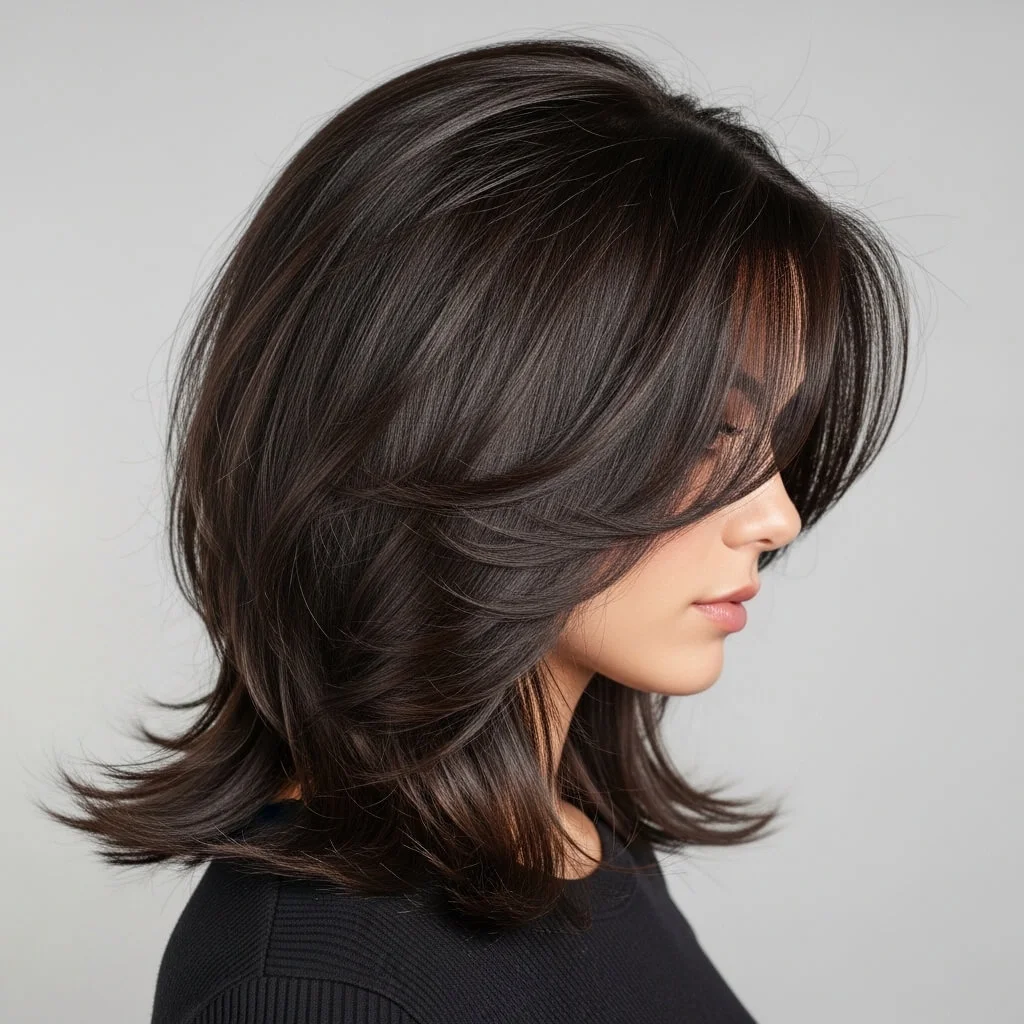 8. Face-Framing Wolf Cut Bob