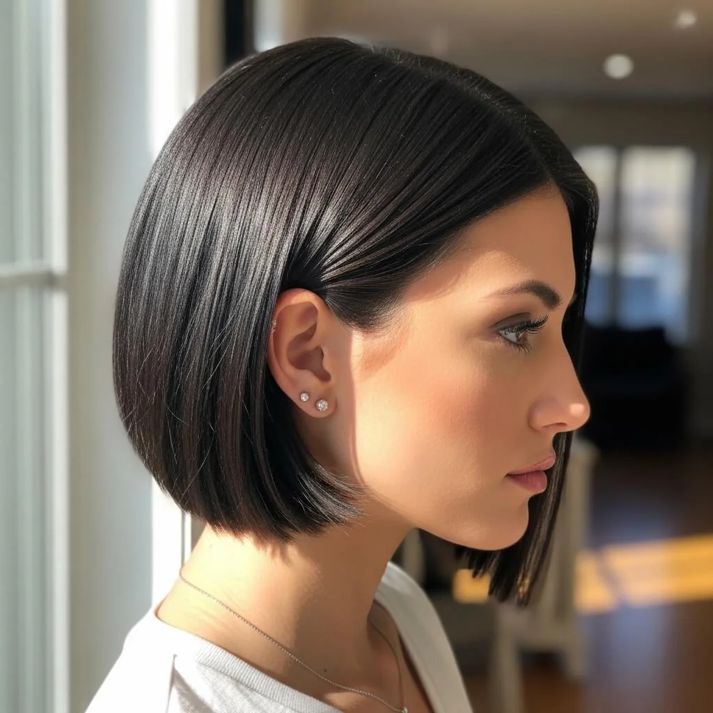 8. Tucked-Behind-Ear Bob