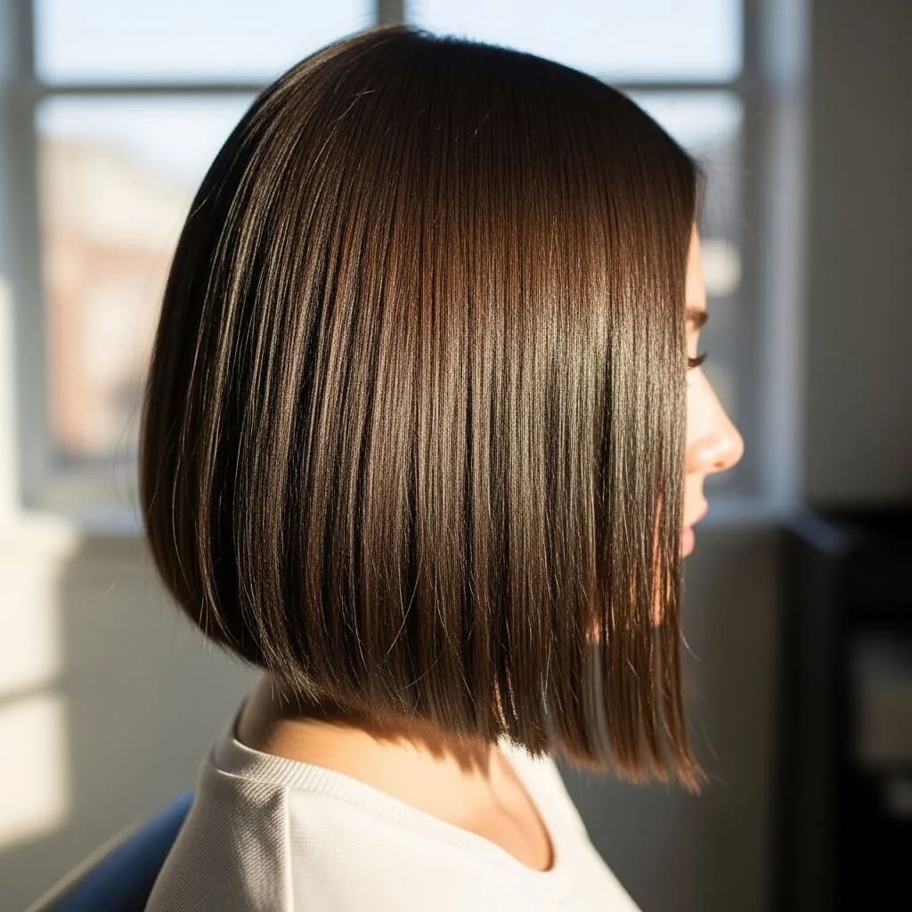 9. Blunt Shoulder-Length Bob