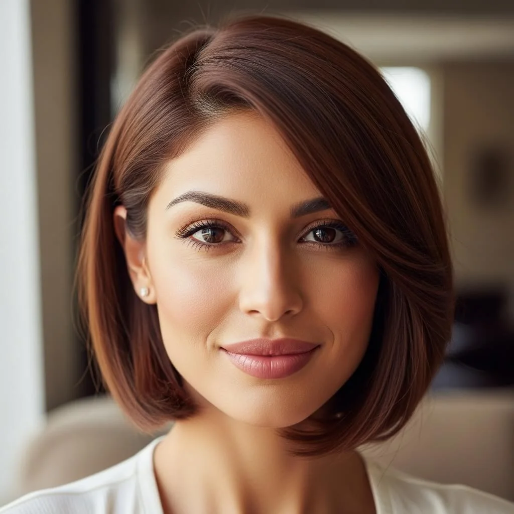 Chin-Length Sleek Bob