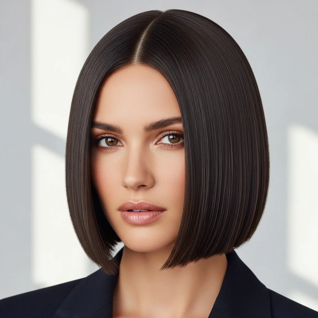Classic Chin-Length Blunt Bob