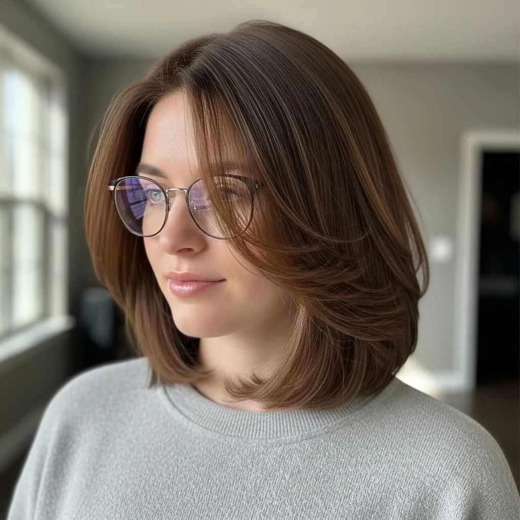 Layered Bob with Tousled Ends