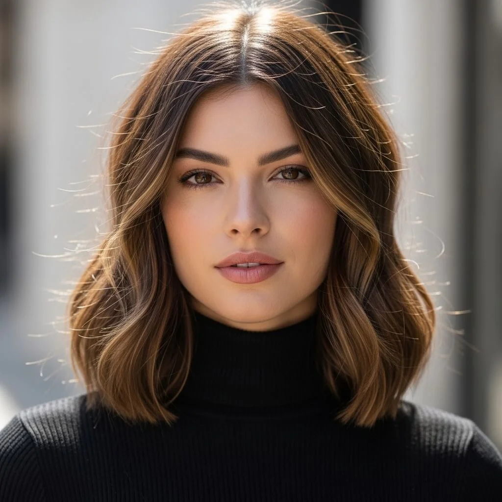 Long Bob (Lob) with Subtle Waves
