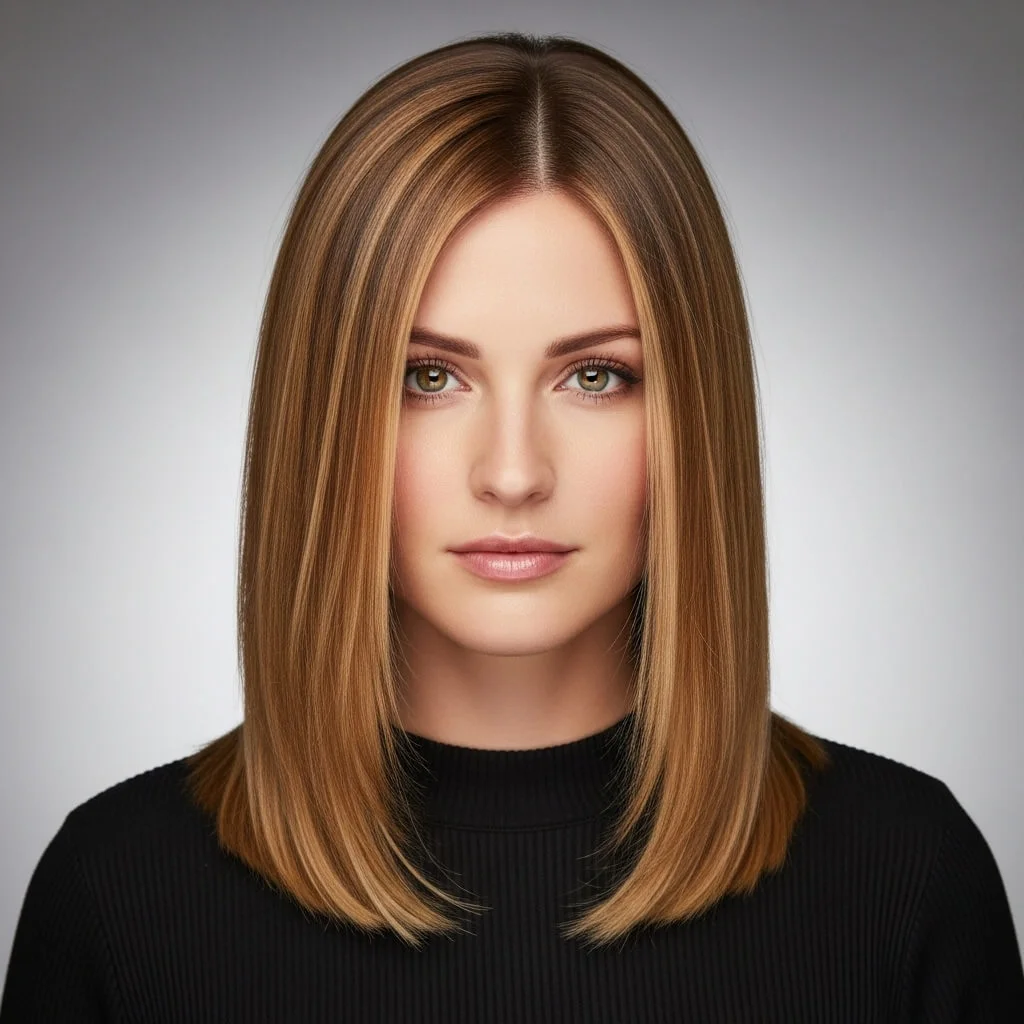 Long Bob with Subtle Highlights