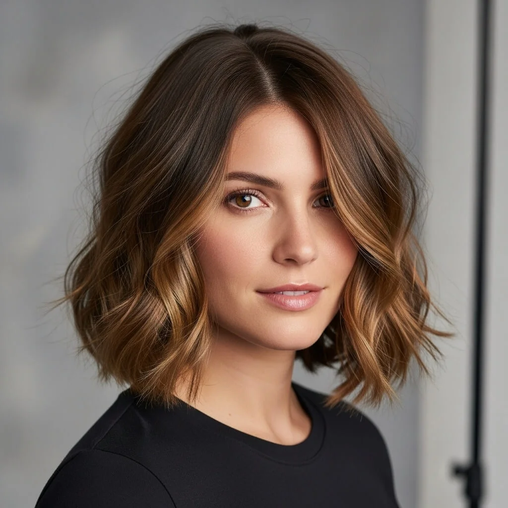 Tousled Wavy Bob