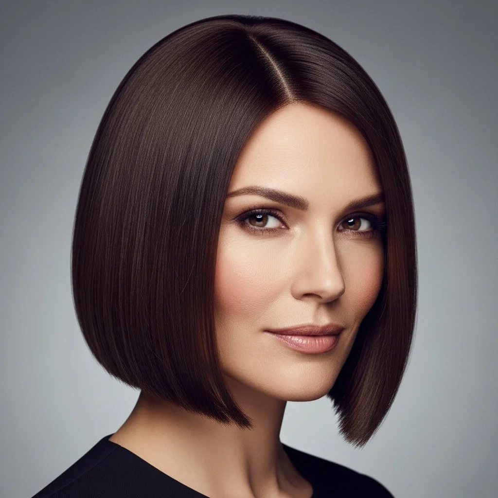 Chin-Length Blunt Bob