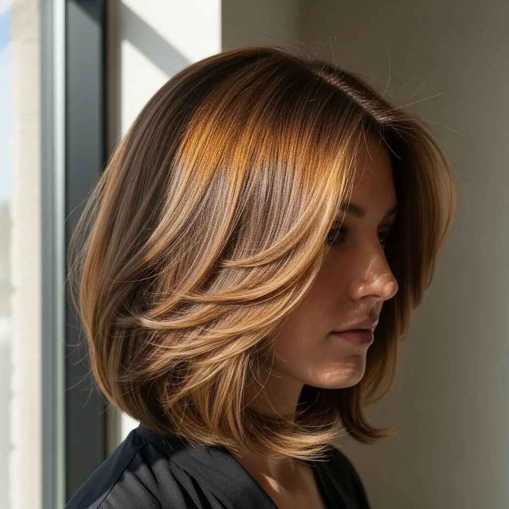 Feathered Medium Bob