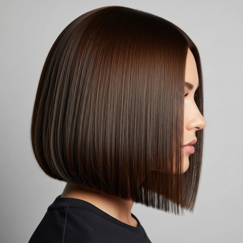 Long Bob with Blunt Ends