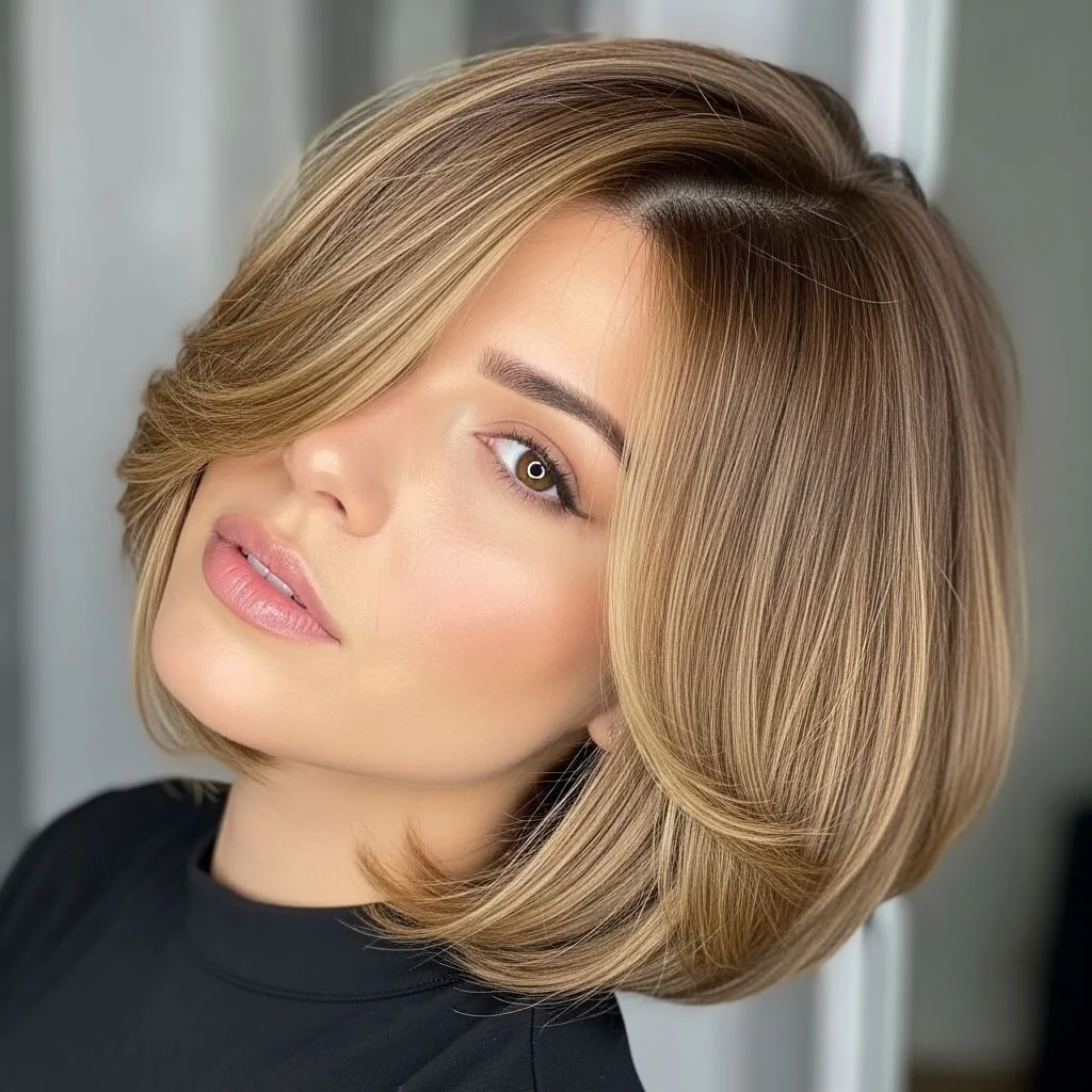 Bob with Layered Crown Only